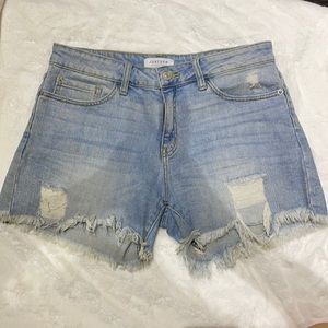 JUST USA MID RISE JEAN SHORTS